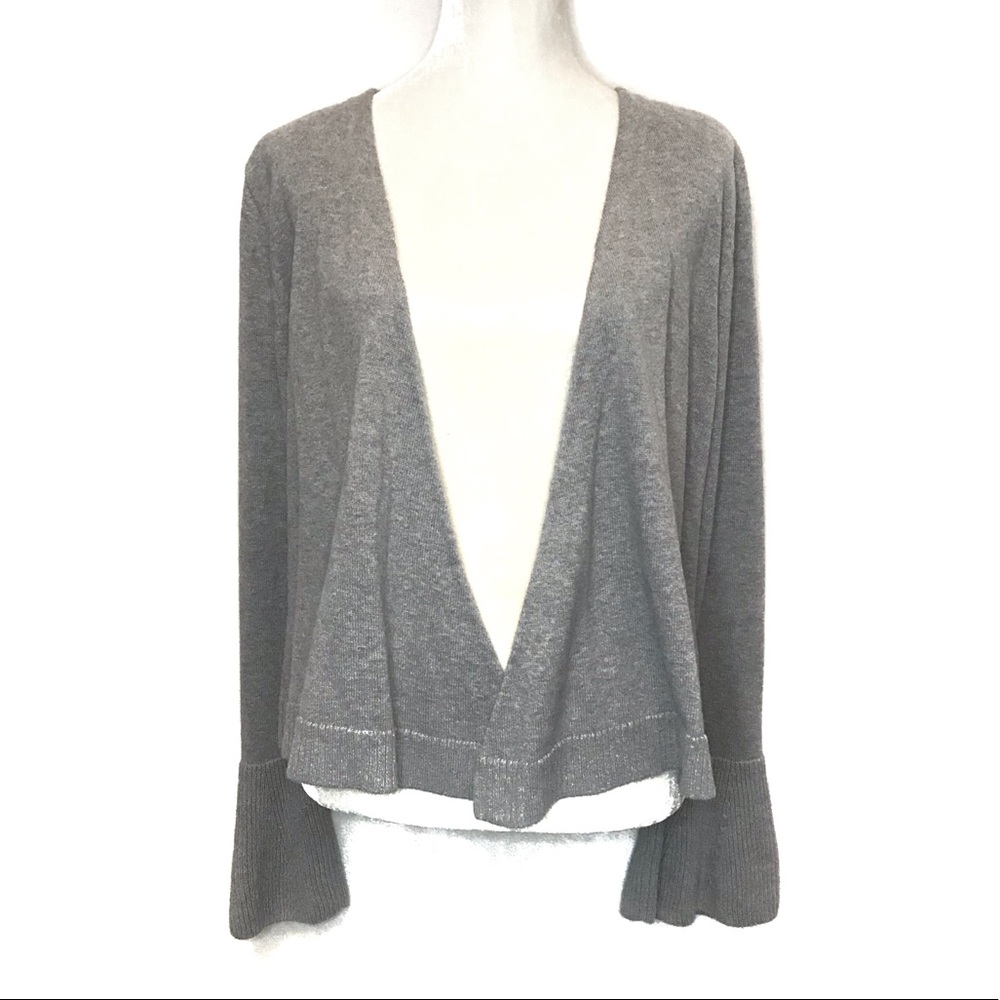 💎 J. Crew Cotton Flare sleeve open front cardigan - Picture 3 of 8